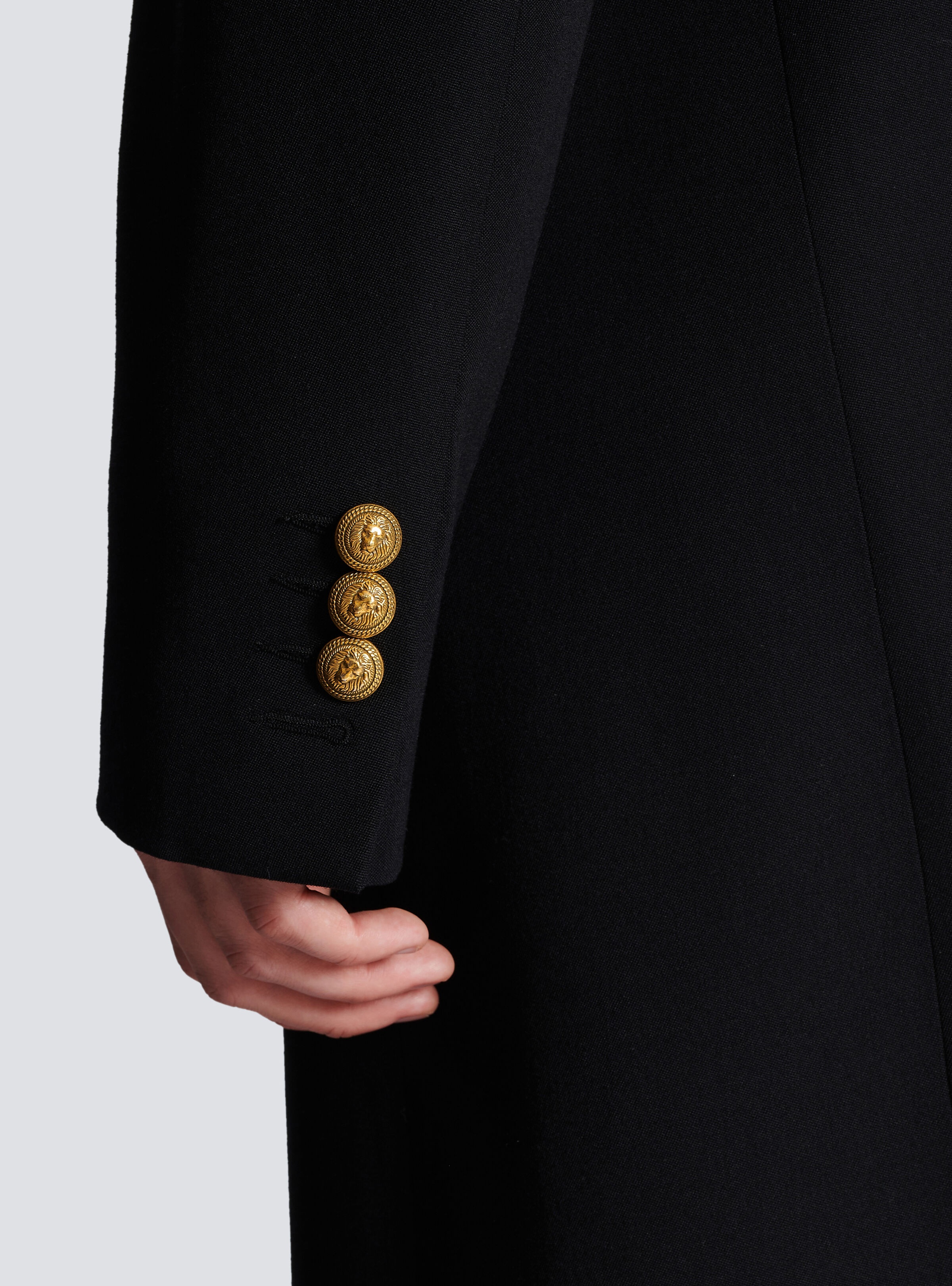 Long military-style coat - 7