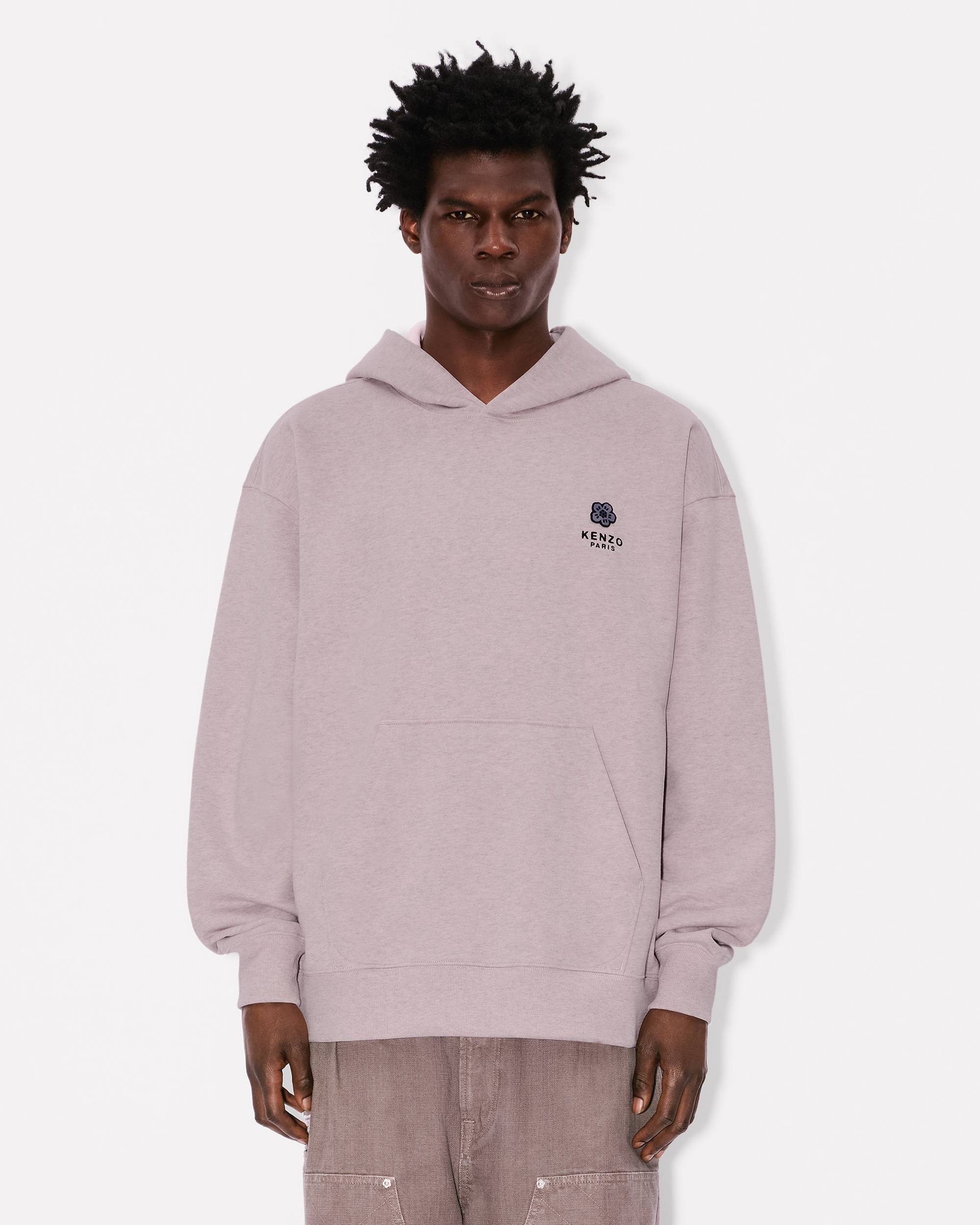 'Boke Flower' embroidered oversized hoodie in cotton - 3