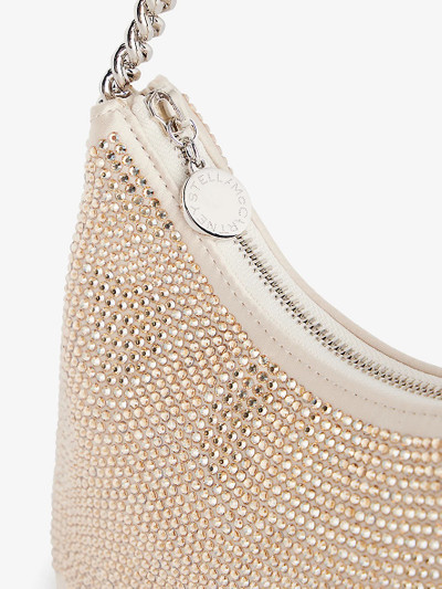 Stella McCartney Falabella crystal-embellished woven shoulder bag outlook