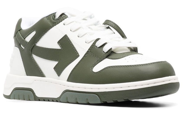 Off-White Out Of Office Low-Top Sneaker 'Olive Green White' OMIA189S23LEA0015901 - 2