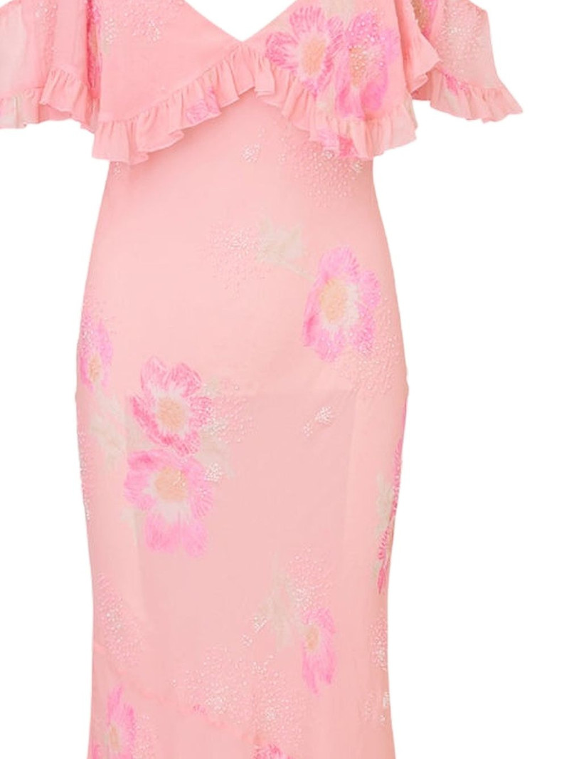 LoveShackFancy Librae ruffled floral maxi dress outlook
