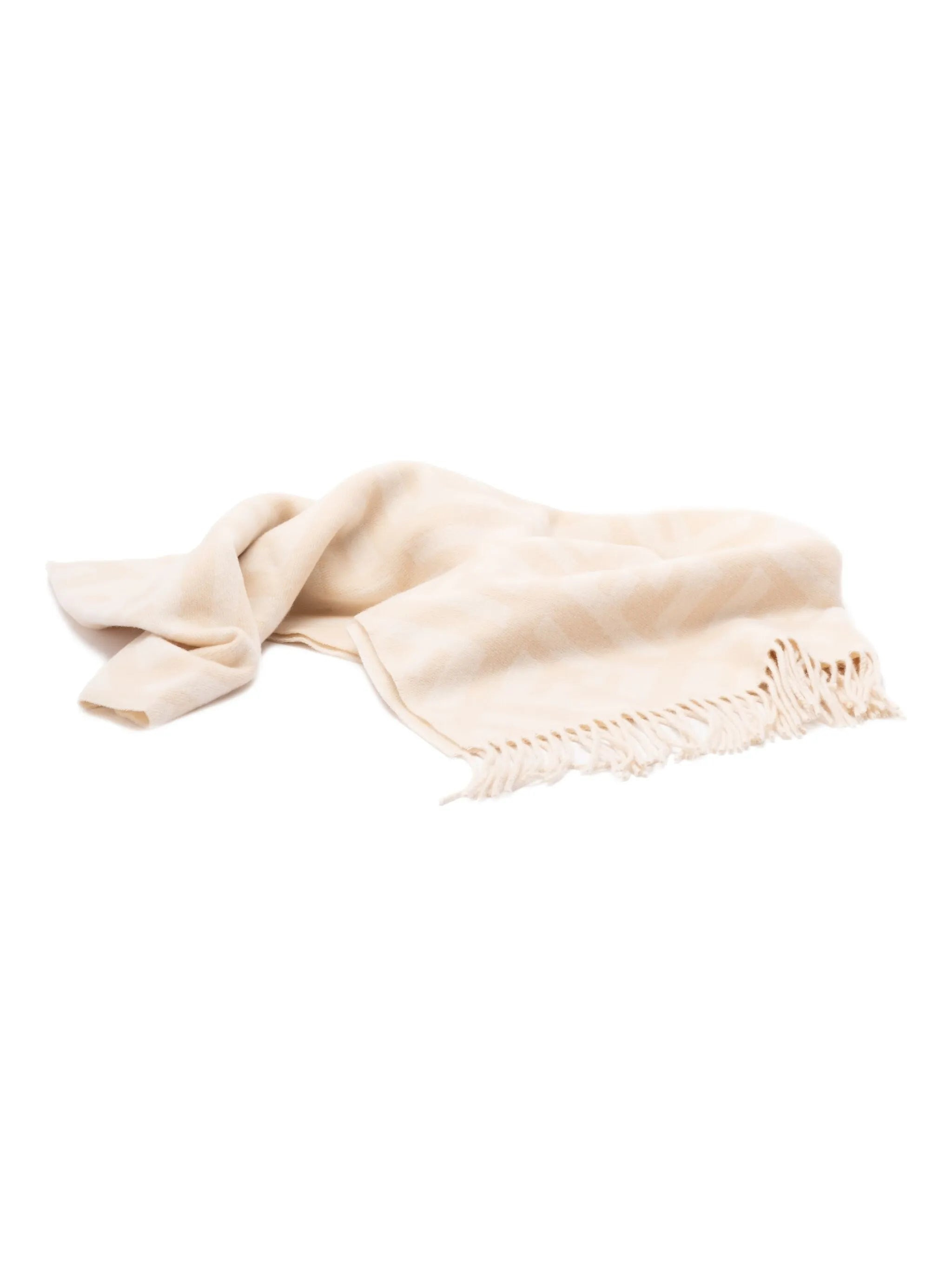Fendi FF-monogram Fringed Scarf - 3