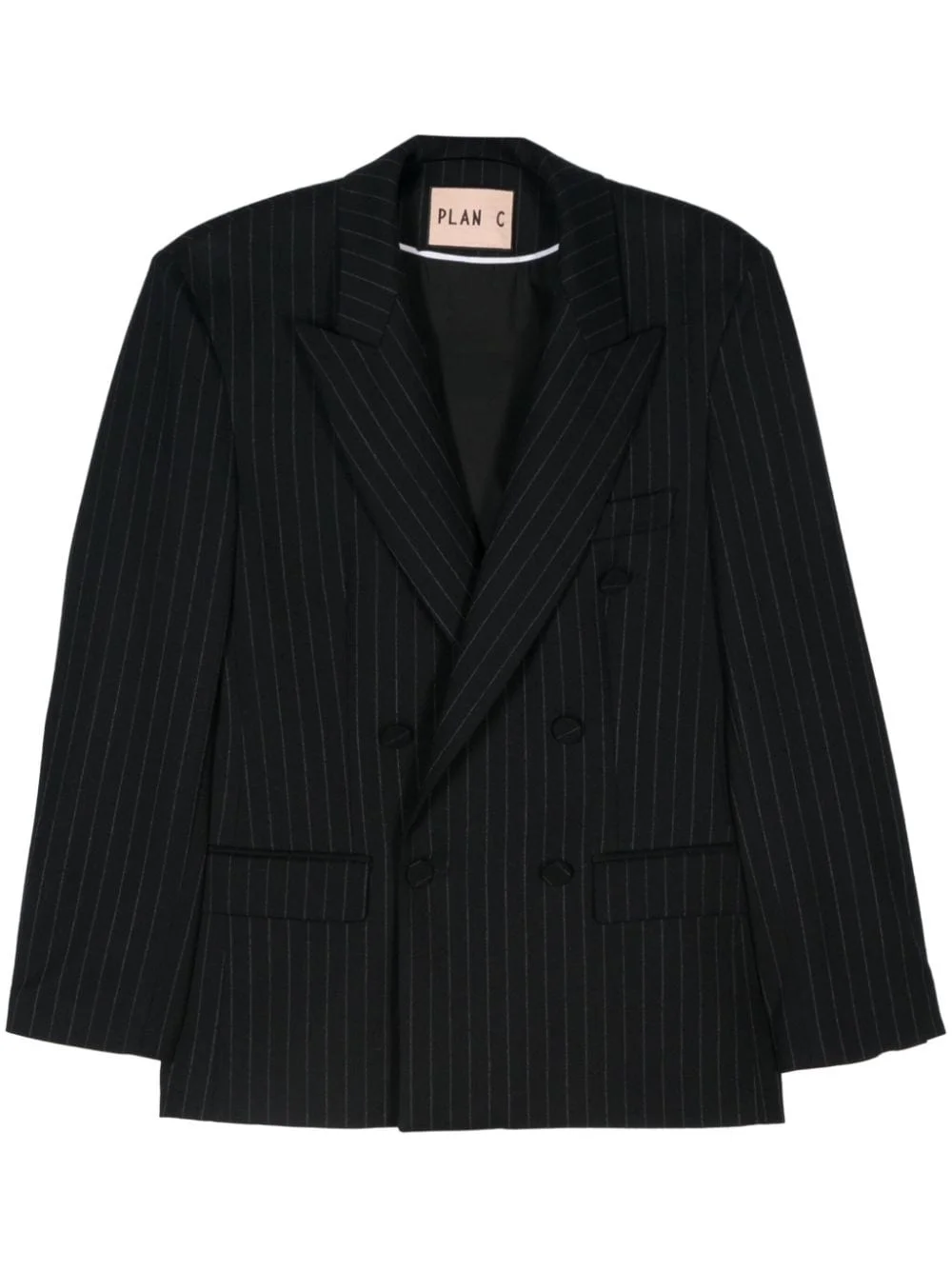 pinstriped blazer - 1
