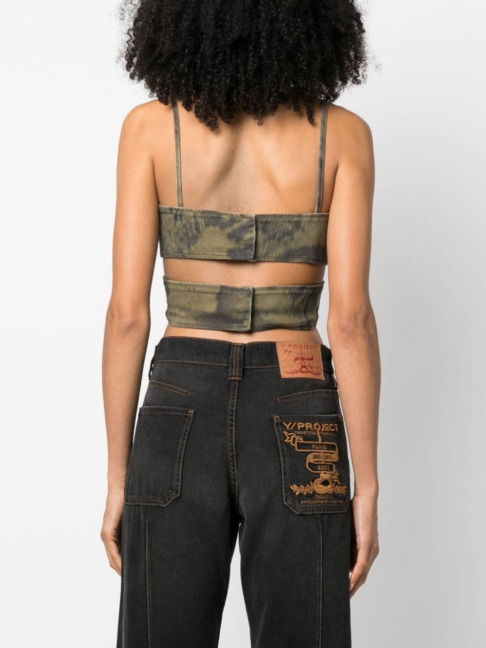 tie-dye cropped top - 4