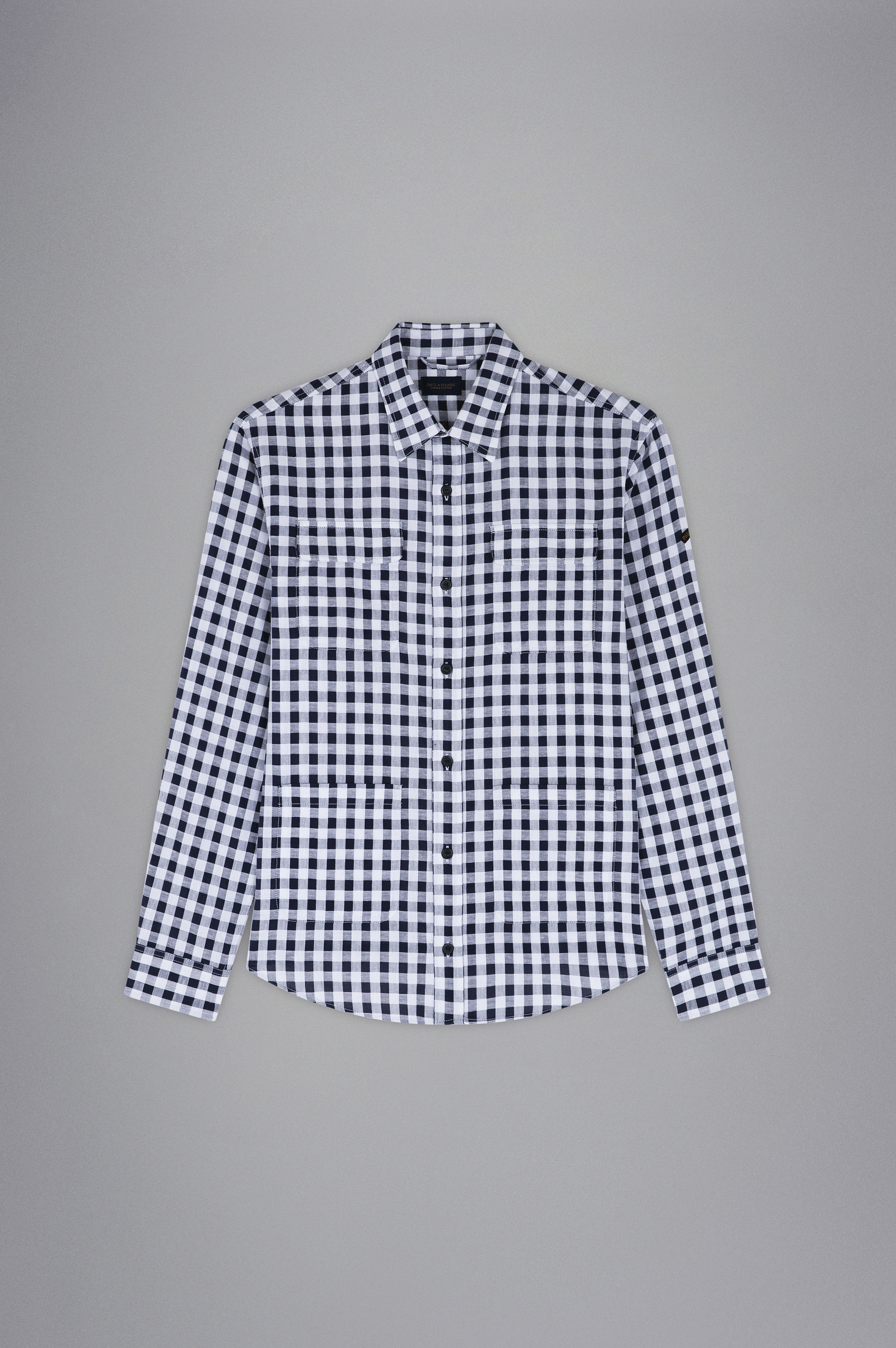 COTTON E LINEN OVERSHIRT - 1