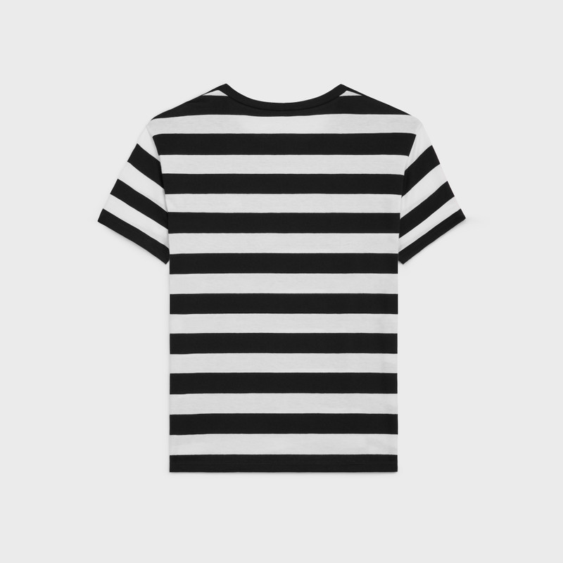 CELINE triomphe loose t-shirt in cotton jersey outlook
