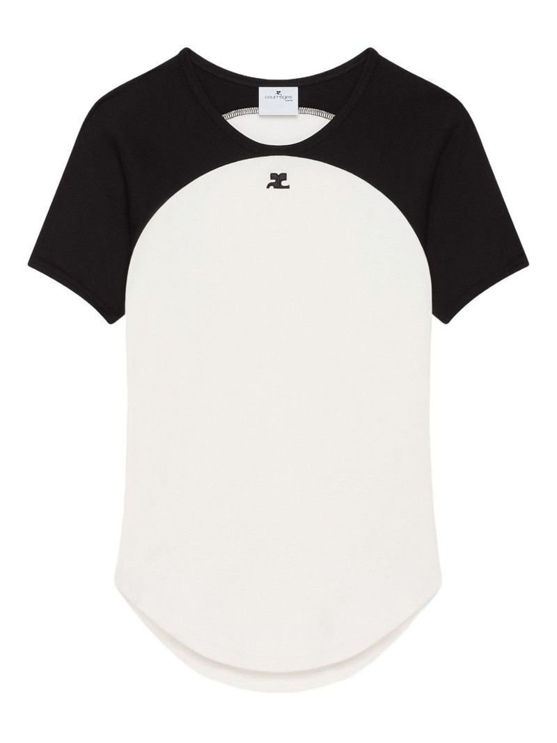 Circle Contrast raglan-sleeve T-shirt 1
