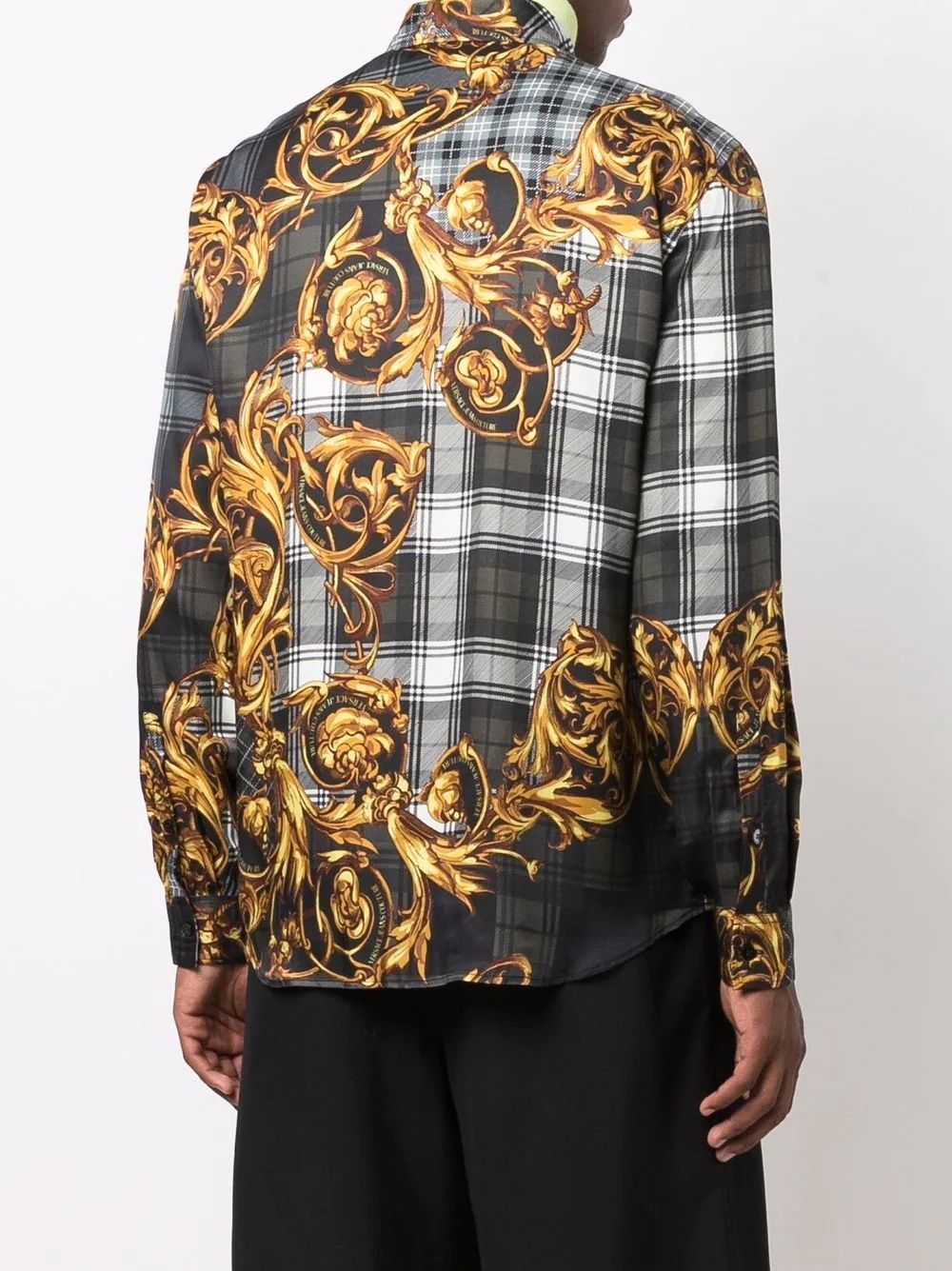 Tartan Baroque print shirt - 4