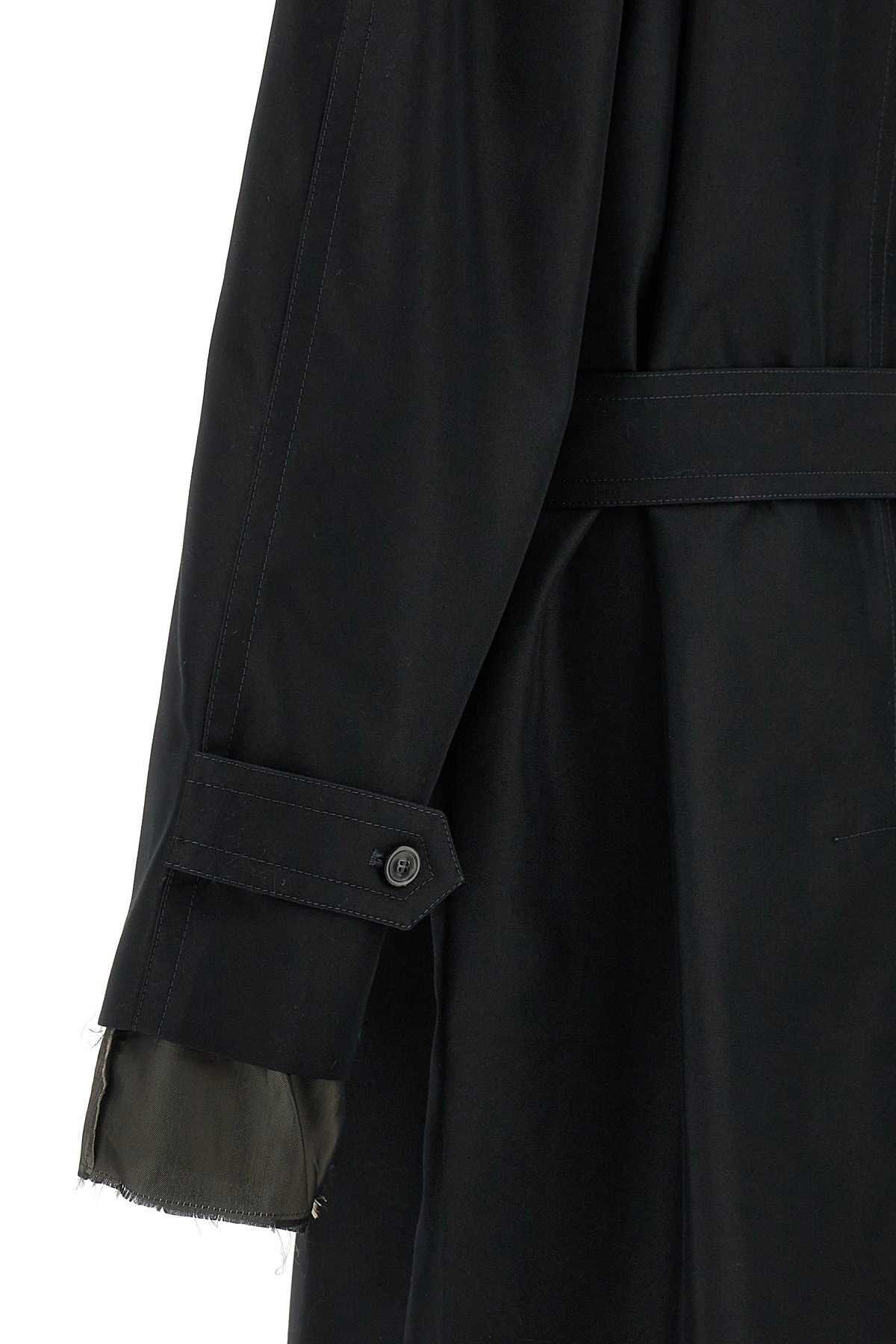 Long single-breasted trench coat - 5