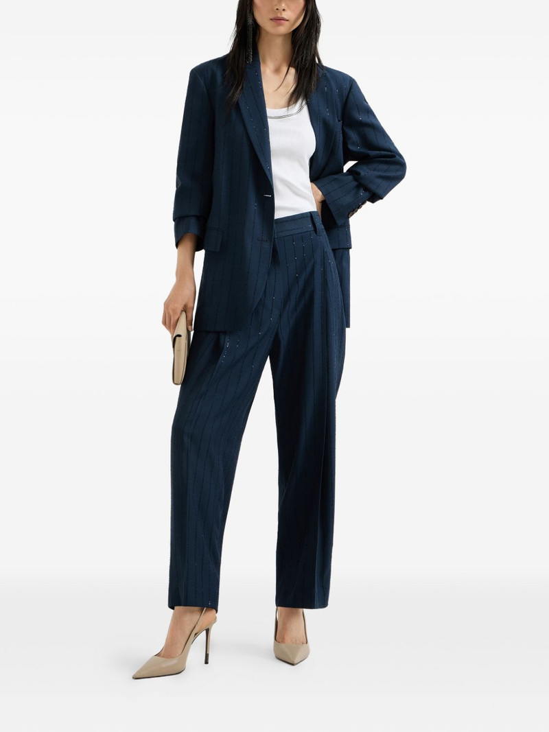 Brunello Cucinelli chalk stripe blazer outlook