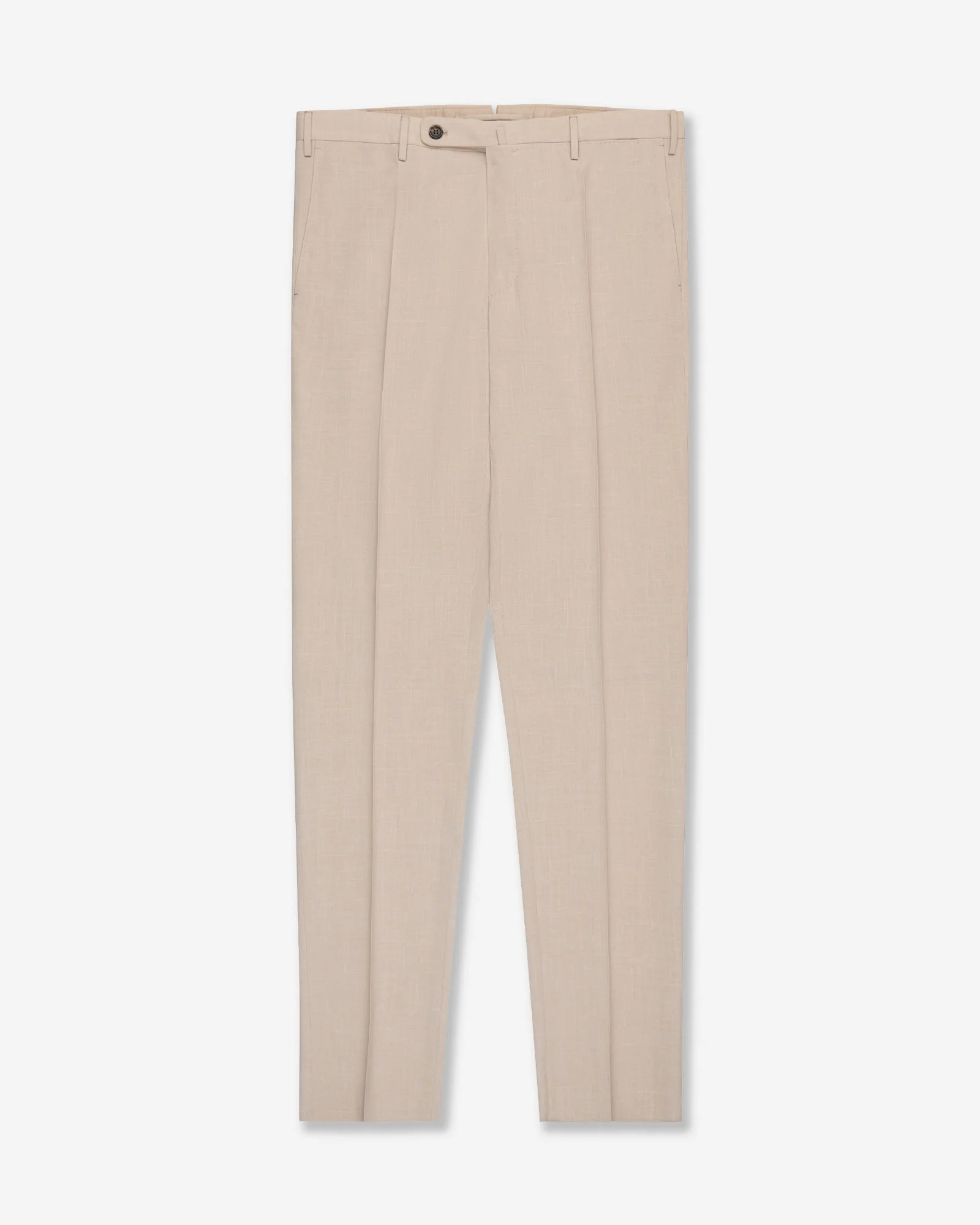 Regular fit wool, linen and silk fabric trousers - 1