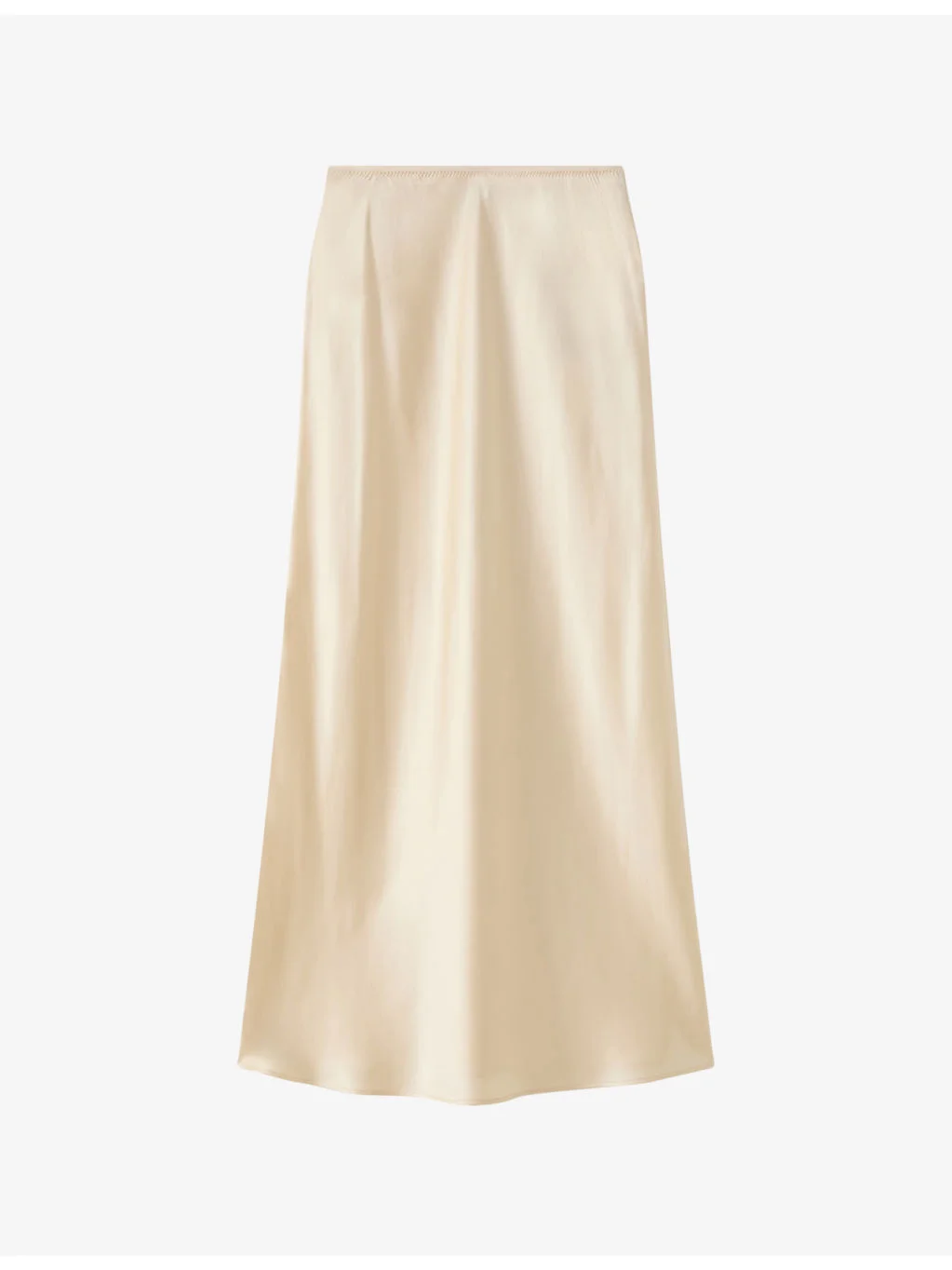 Isaak Elasticated-Waist Silk Midi Skirt - 1