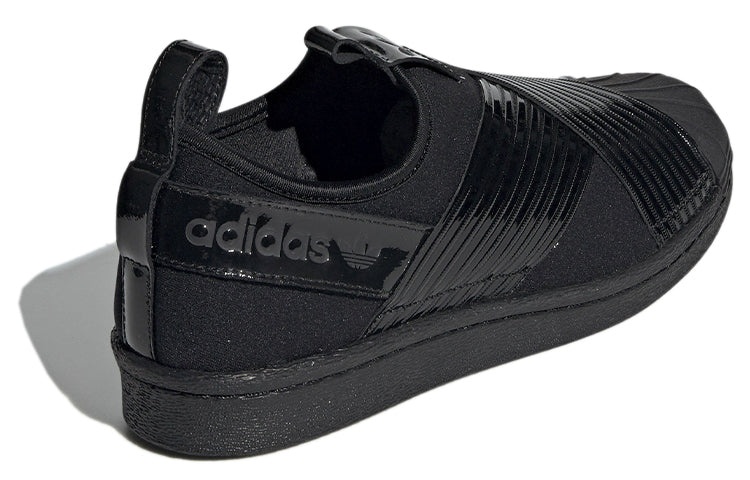 (WMNS) adidas Superstar Slip On 'Core Black' BD8055 - 4