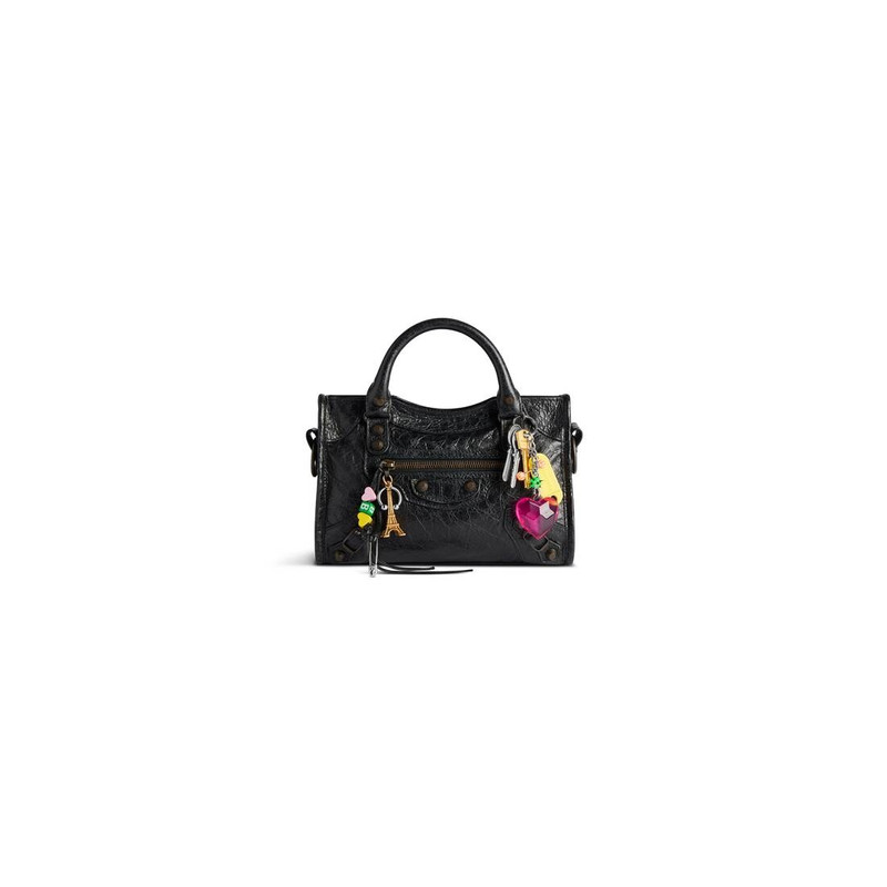Women's Le City Mini Bag With Charms in Black - 1