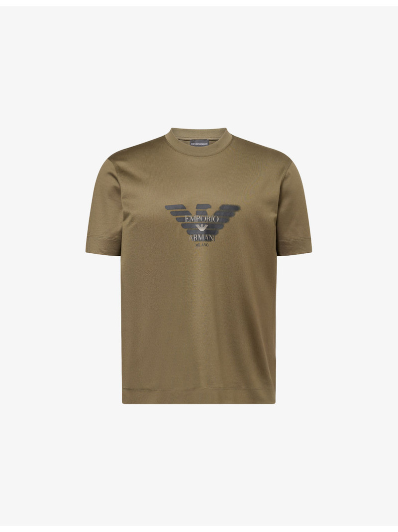 Faded Logo-Print Cotton-Jersey T-Shirt 1