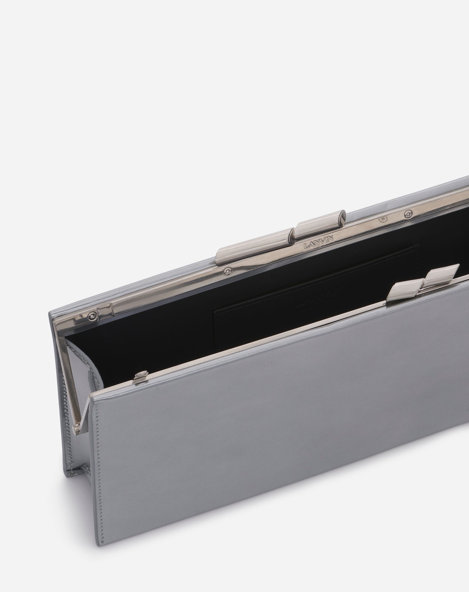 SEQUENCE BY LANVIN METALLIC LEATHER CLUTCH BAG - 3