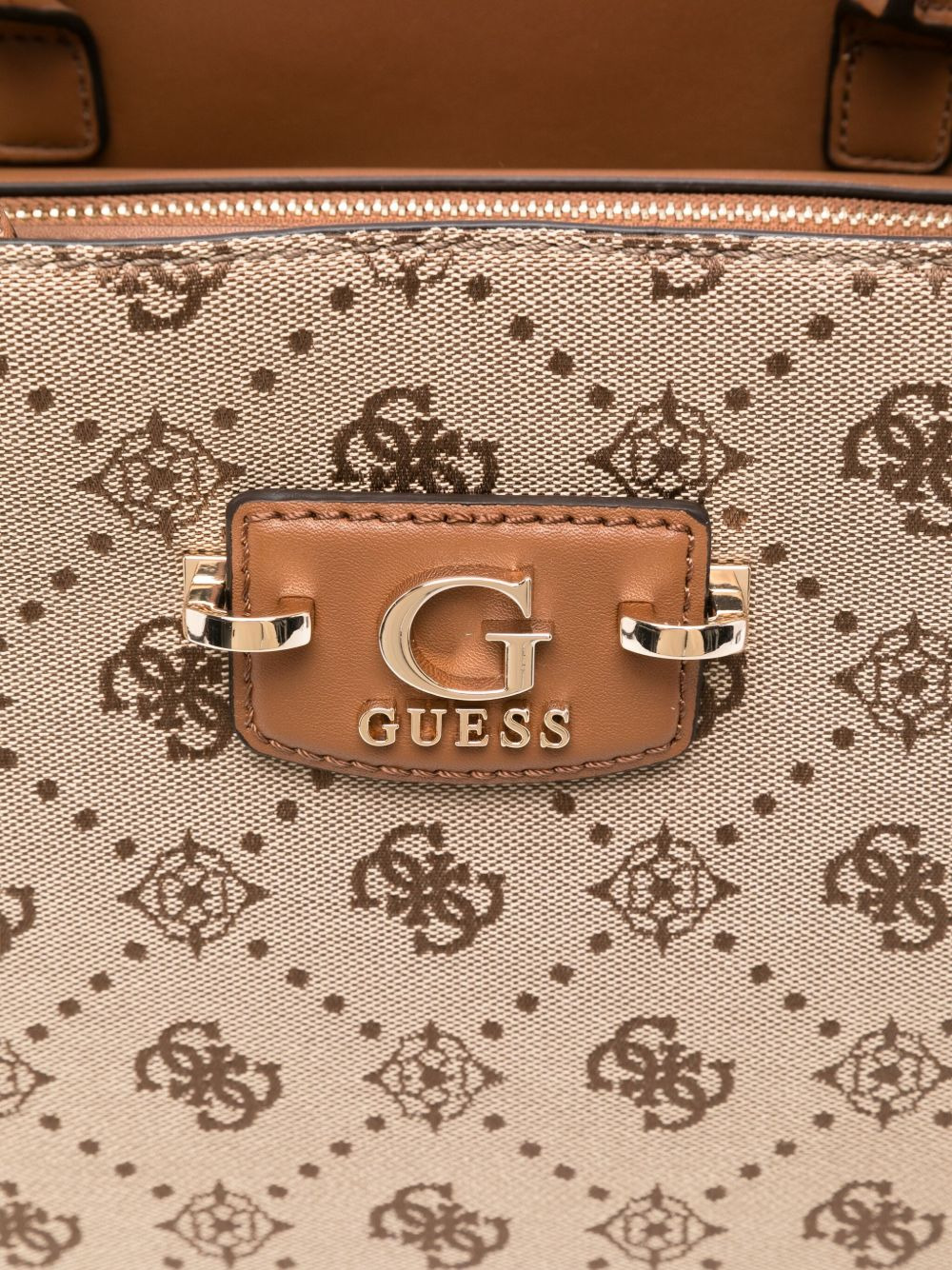 logo-plaque top-handle tote bag - 3