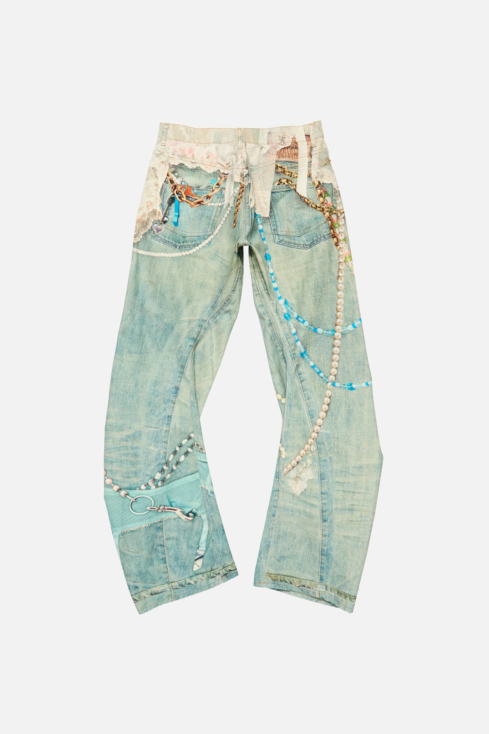 Loose fit jeans - 2006 - White/green - 10
