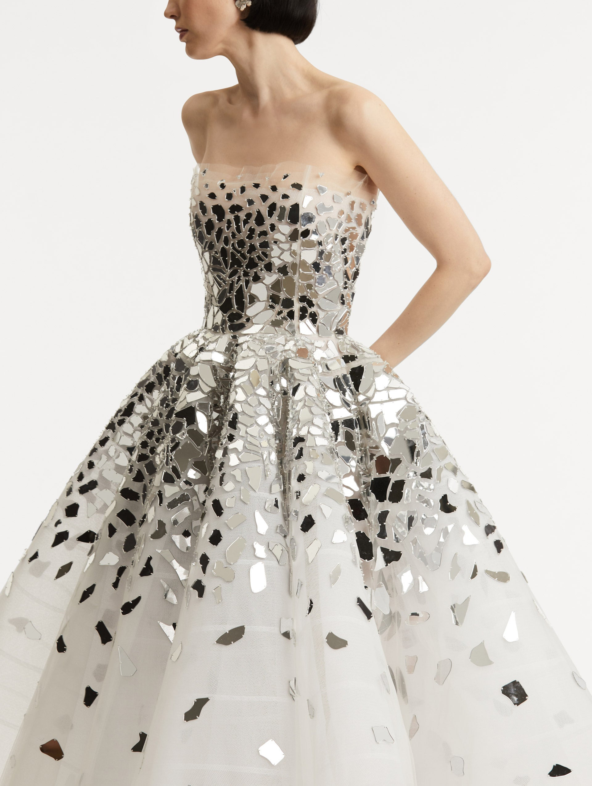 MIRRORED MOSAIC COCKTAIL DRESS - 5