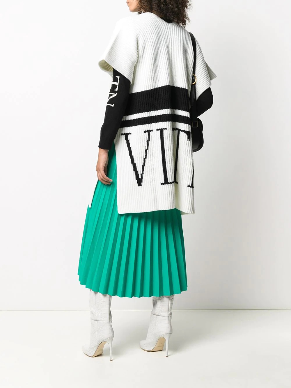 VLTN rib-knit cardigan - 2