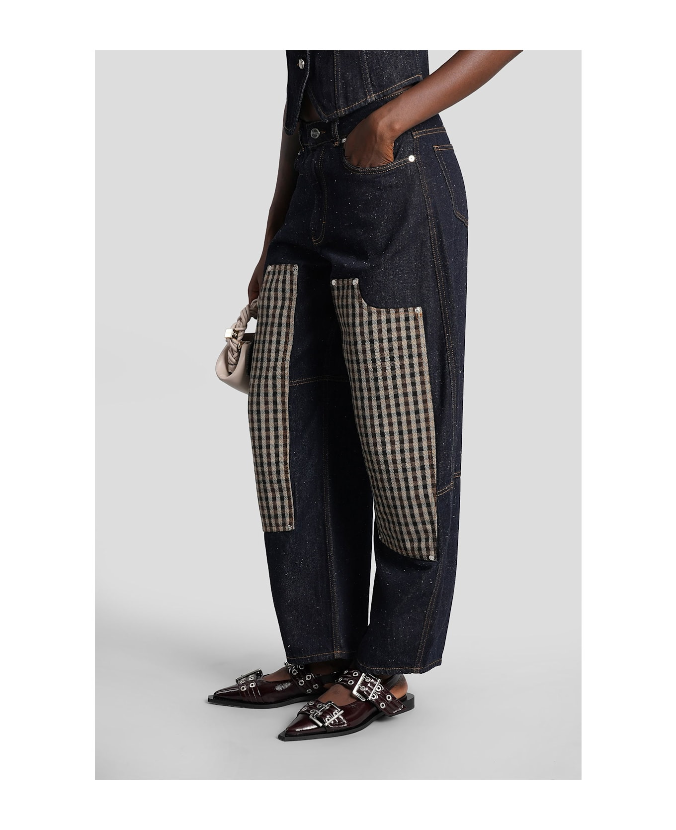 Jeans In Blue Cotton - 4