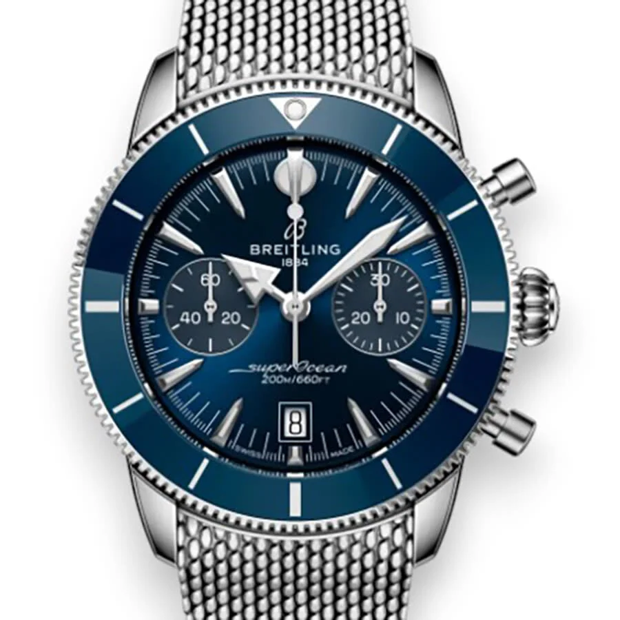 Breitling Superocean Chronograph Automatic Chronometer Blue Dial Men's Watch AB0156161C1A1 - 1