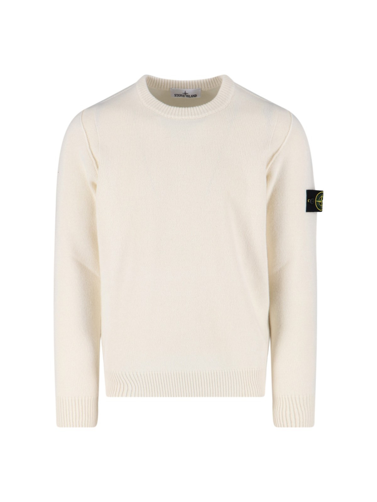 VIRGIN WOOL BLEND LOGO SWEATER - 1