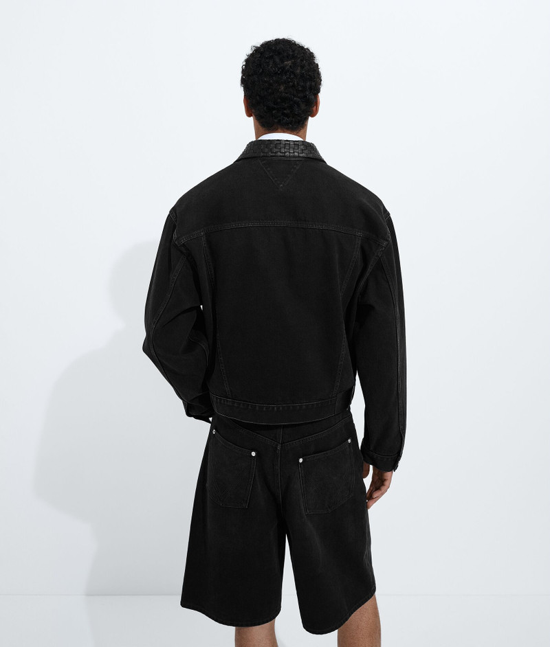 Faded Black Denim Jacket 3