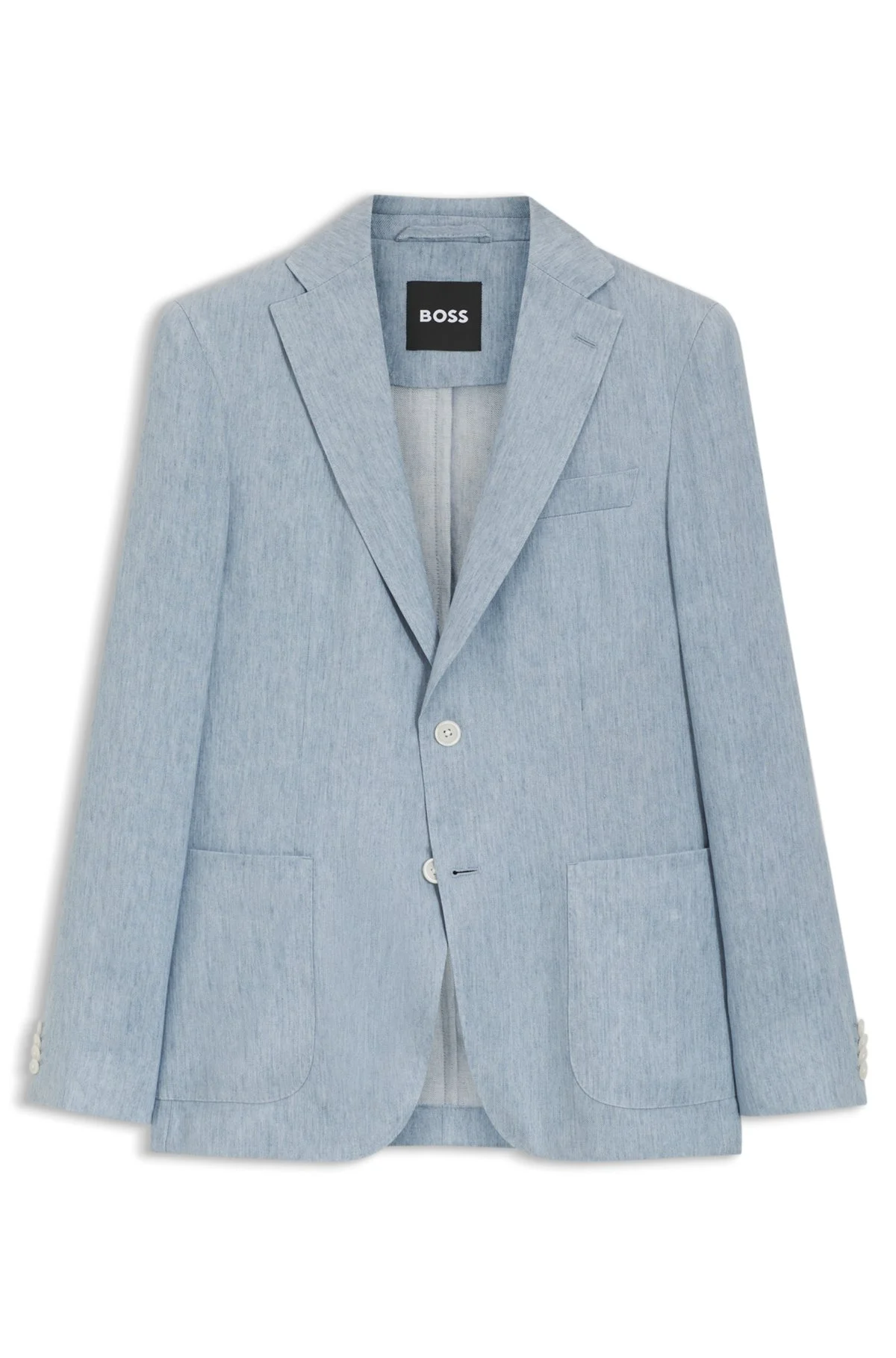SLIM-FIT JACKET IN A LINEN BLEND - 1
