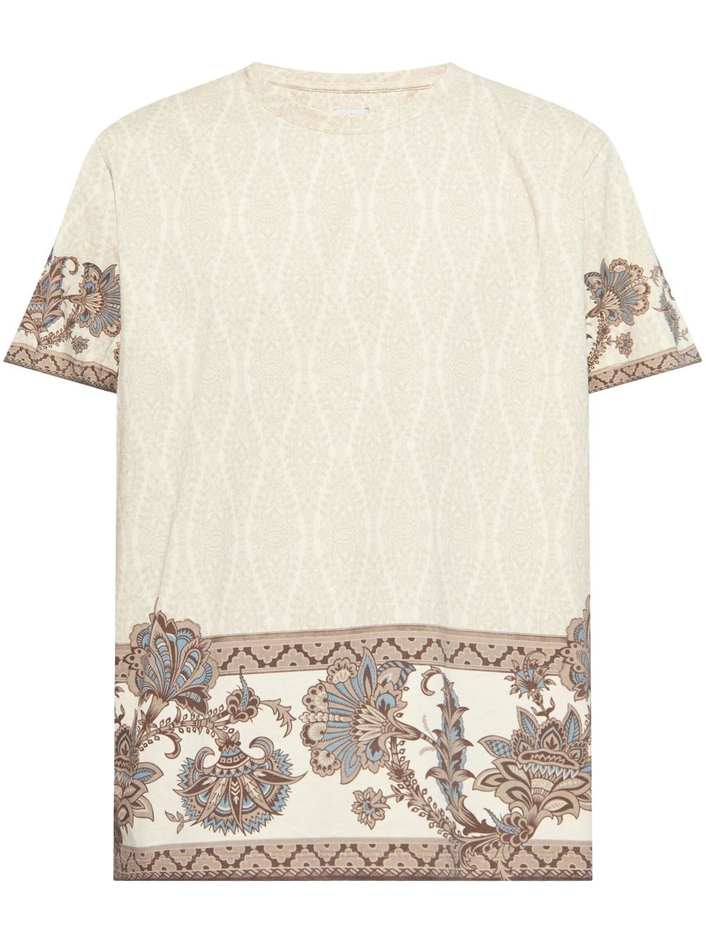 paisley-print T-shirt - 1