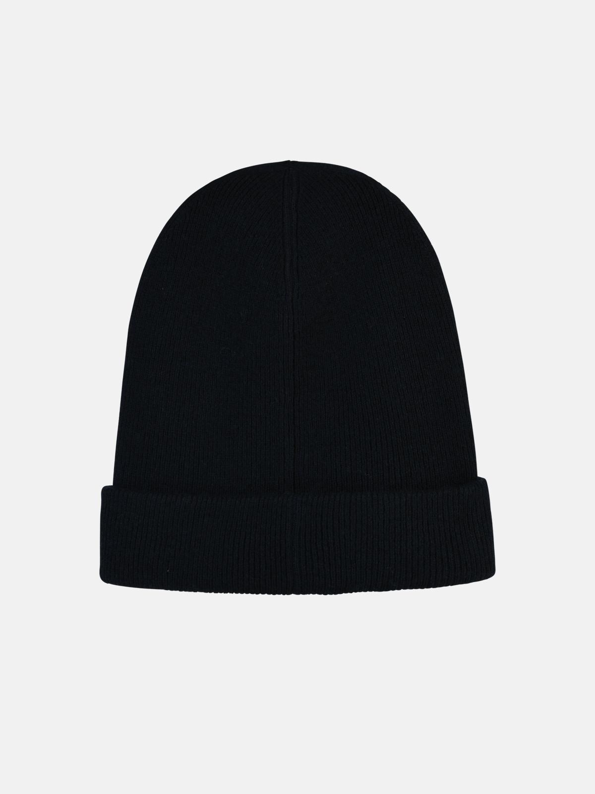 'AUTUMN' NAVY WOOL BEANIE - 2