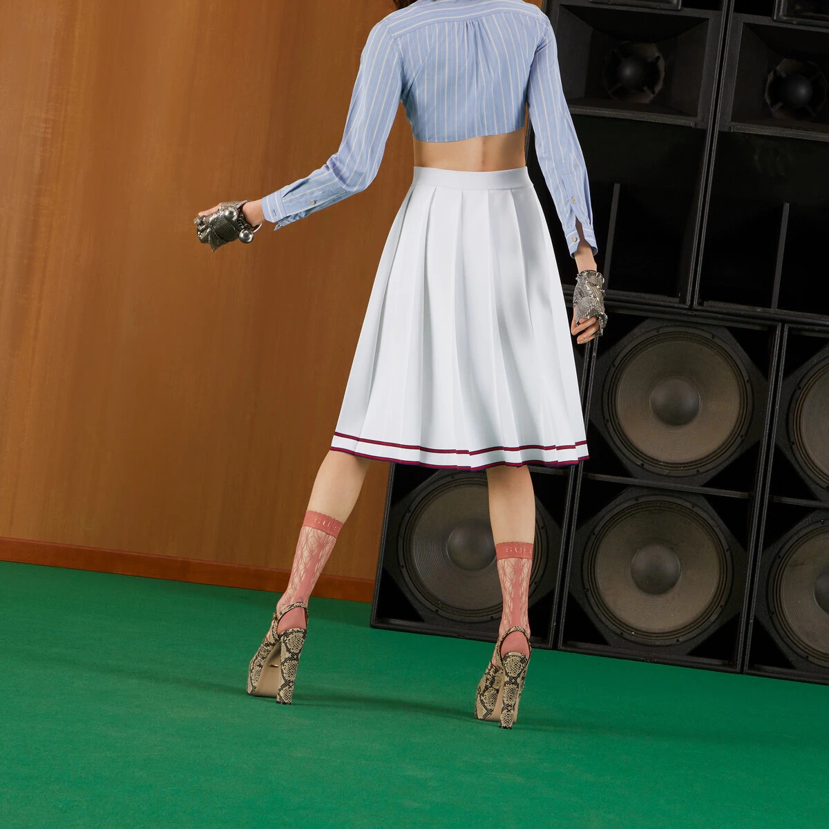 Stretch viscose long skirt - 7