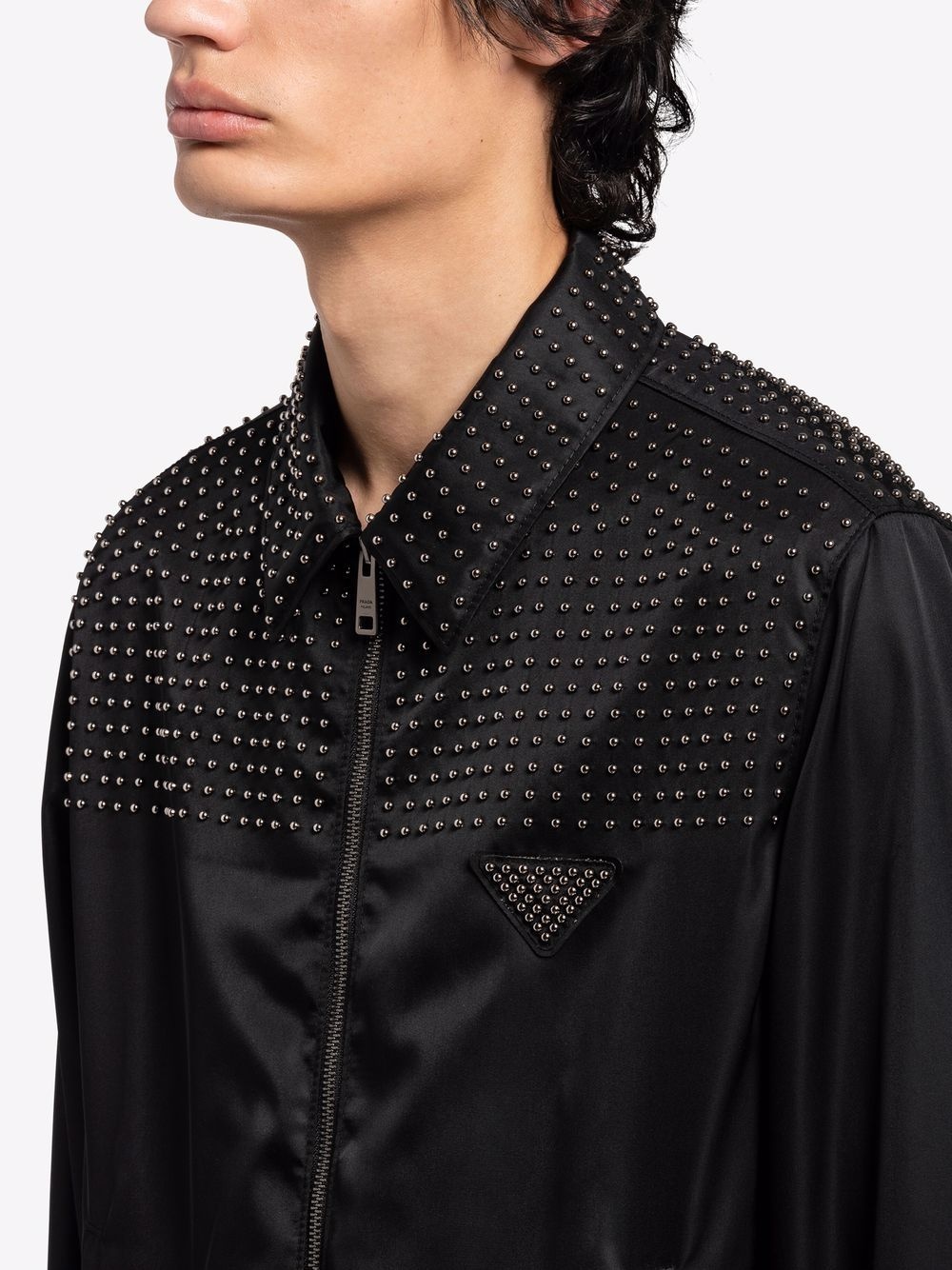 studded Re-Nylon zip-front jacket - 5