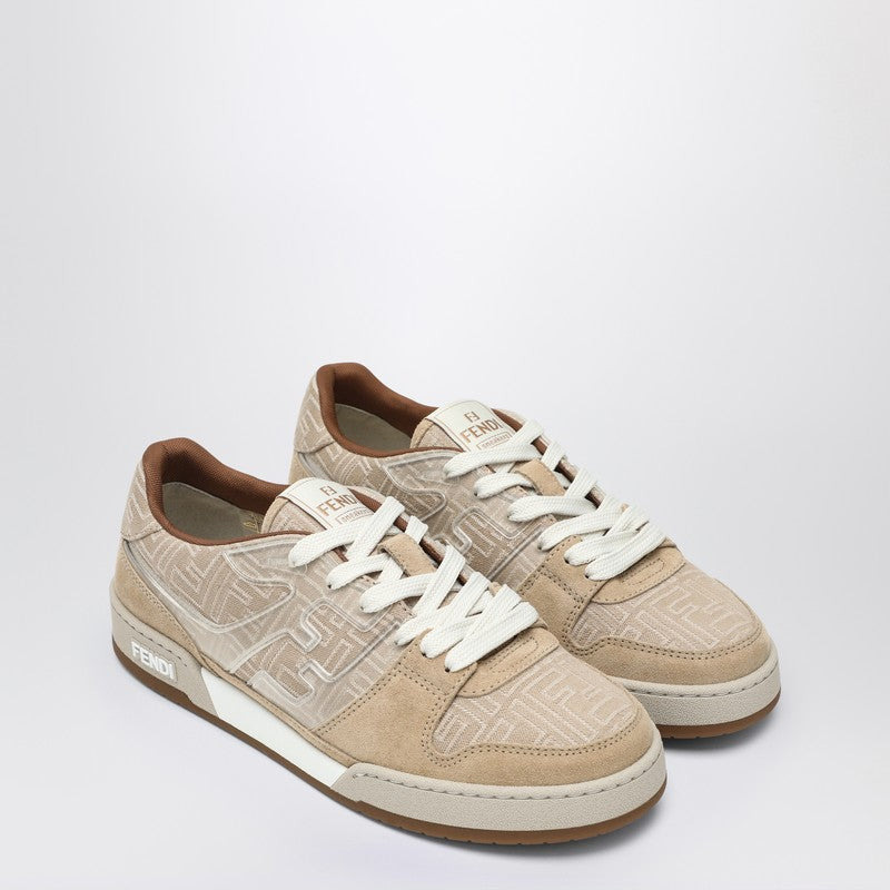 Fendi Beige Fendi Match Sneakers Men - 2