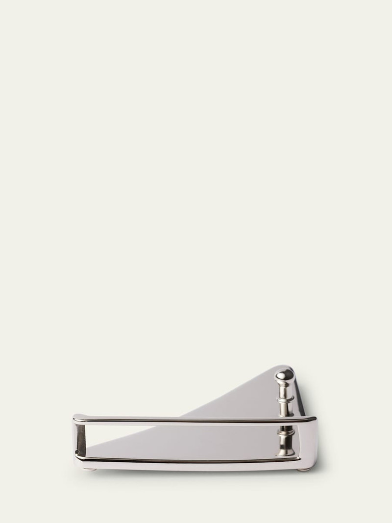 Prada Men's Saffiano Leather Triangle Belt Buckle outlook