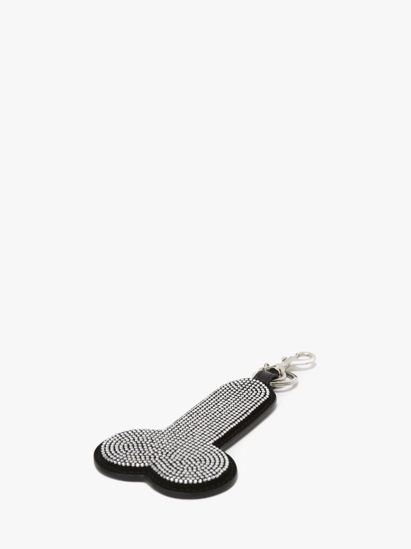 SUEDE PENIS KEYRING WITH CRYSTALS 3
