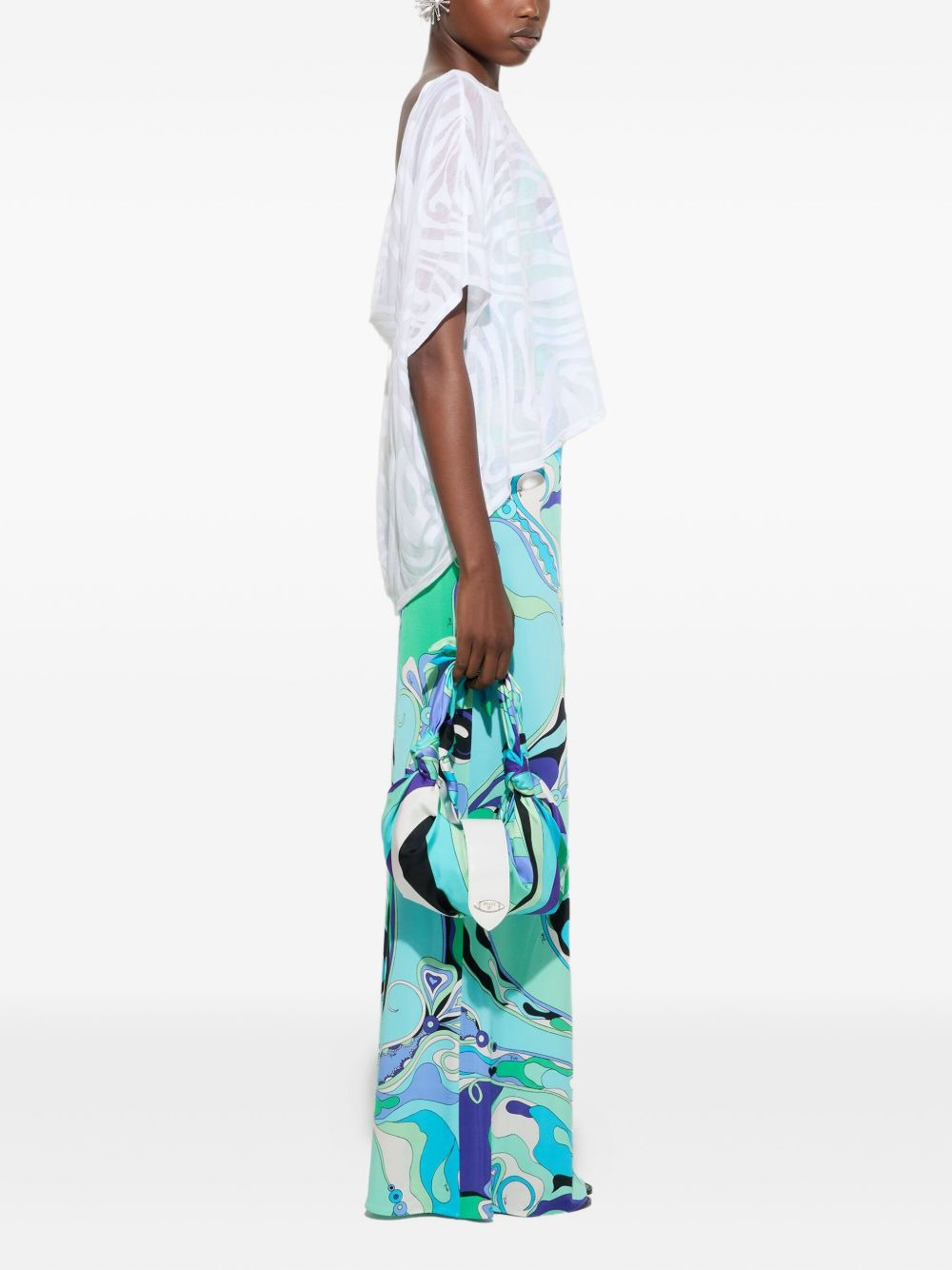 abstract-print jersey dress - 3