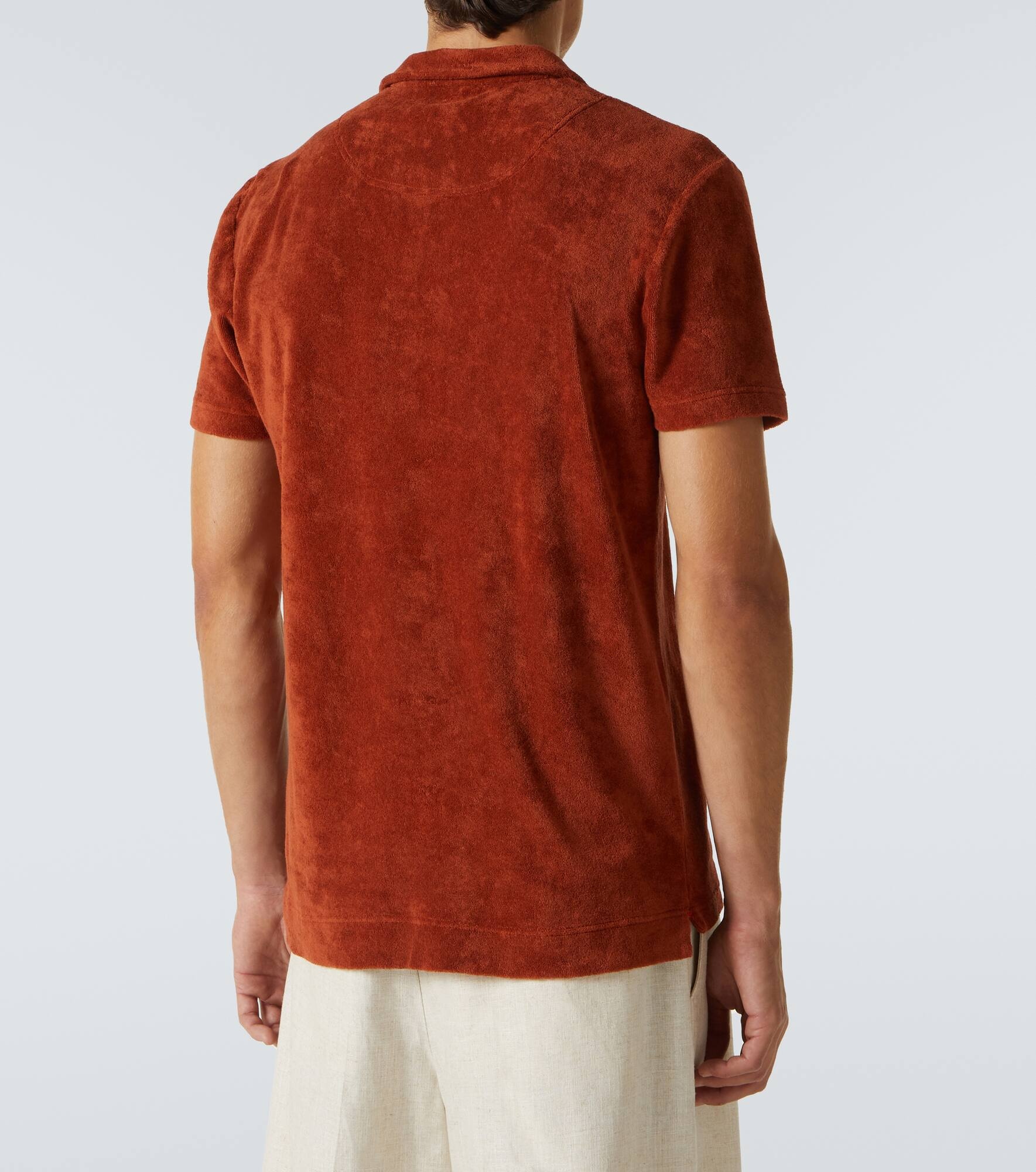 Cotton terry polo shirt - 4