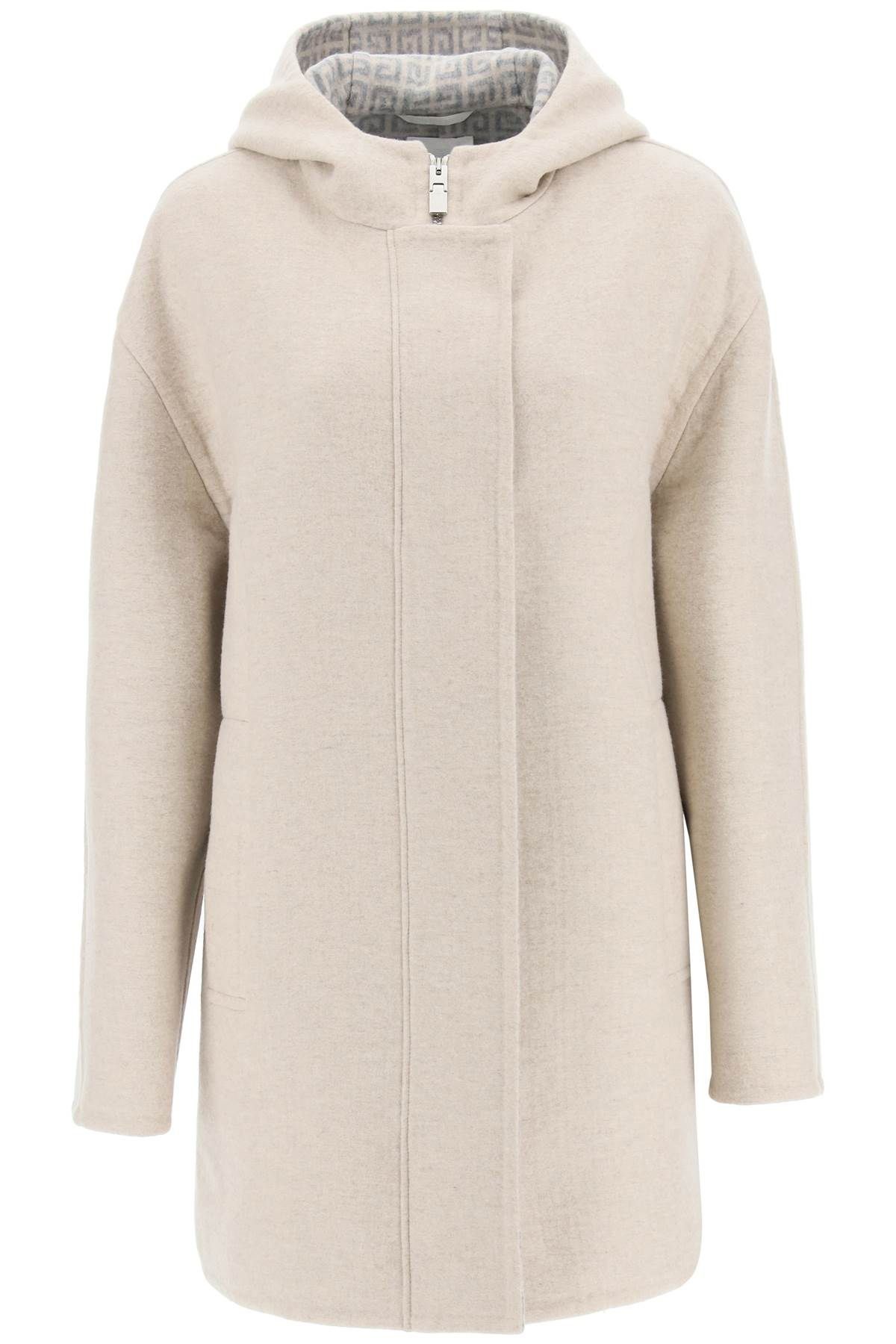 DUFFLE COAT IN WOOL, CASHMERE AND SILK - 1