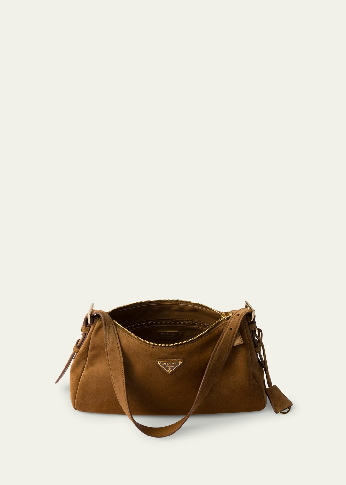 Aimee Medium Zip Suede Shoulder Bag - 4