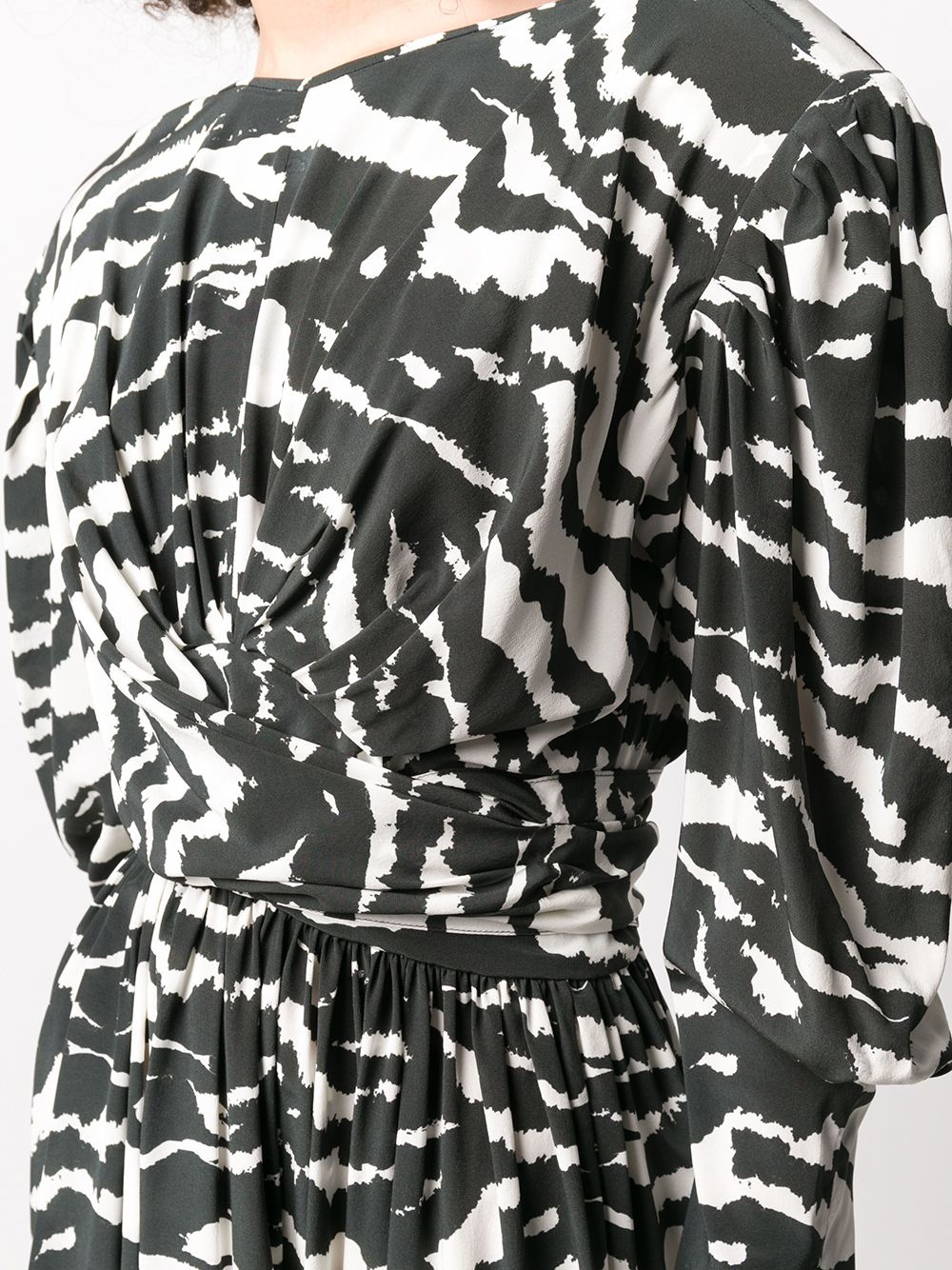 Filao zebra-print twisted-waist dress - 5