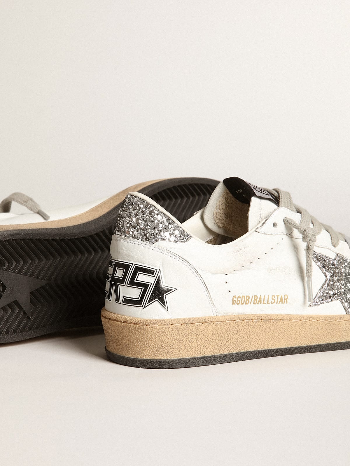 Golden Goose Ball Star sneakers in white nappa leather with