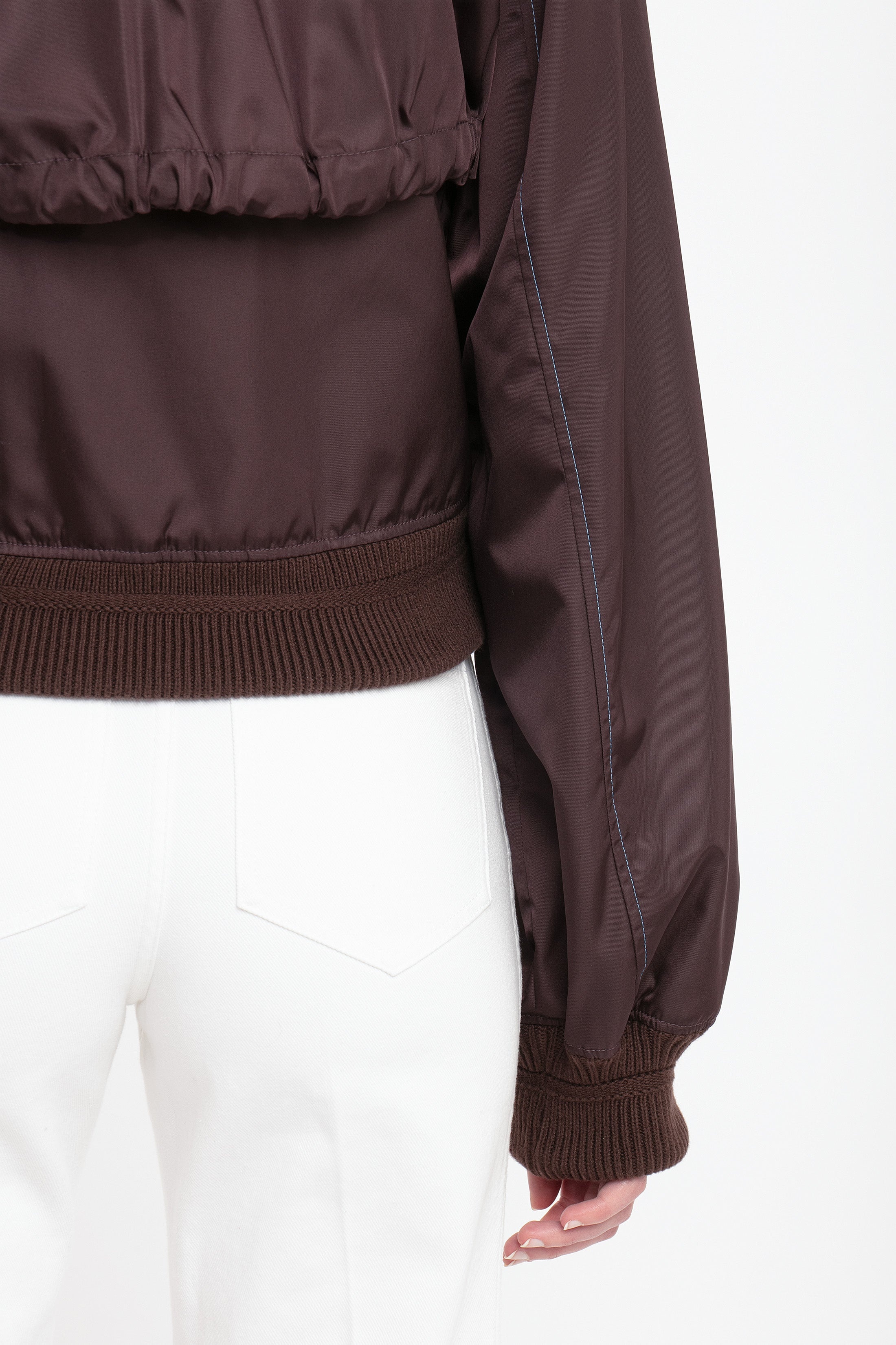 Harrington Bomber Jacket In Ebony - 5