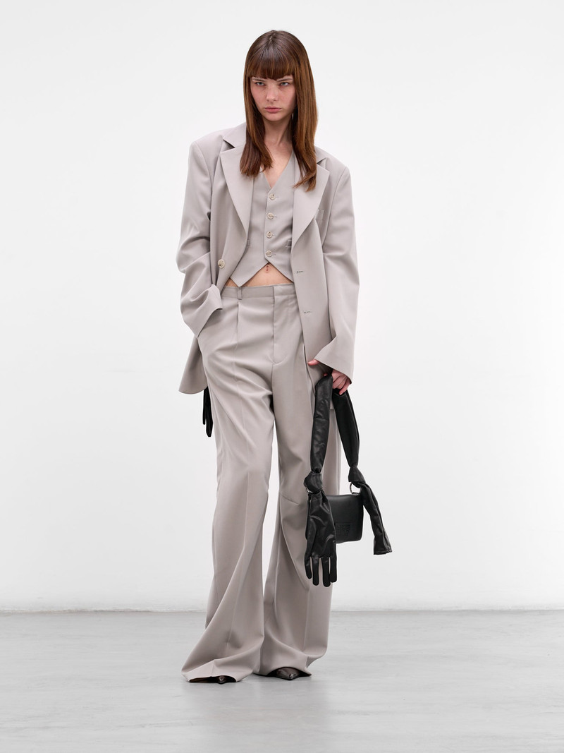 MM6 Maison Margiela Gray Wool Tailored Vest outlook