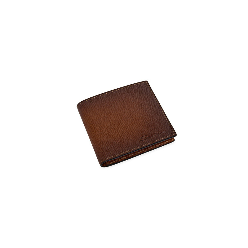 Brown saffiano leather wallet 5