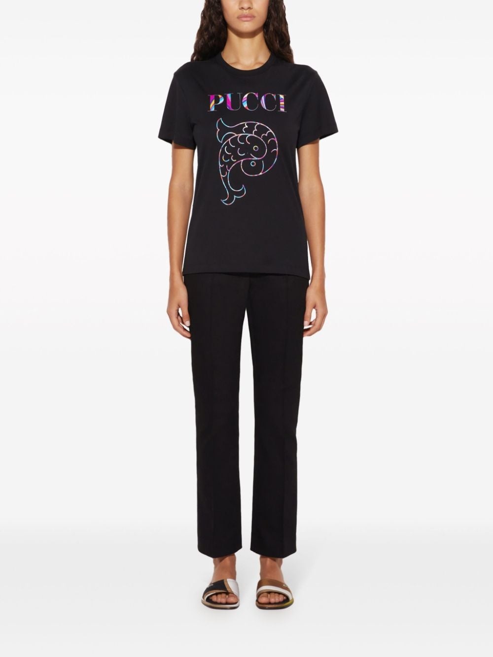 logo-print cotton T-shirt - 2