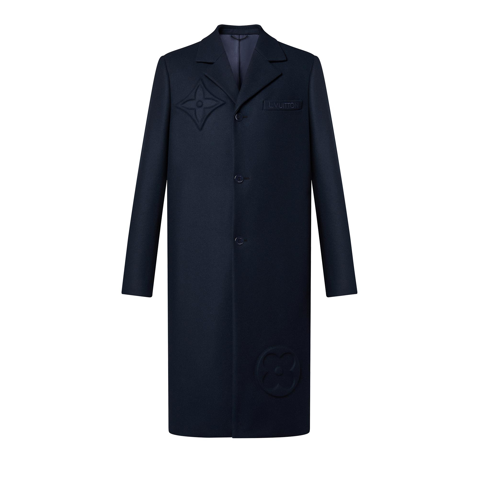 LVSE Flower Embossed Coat - 1