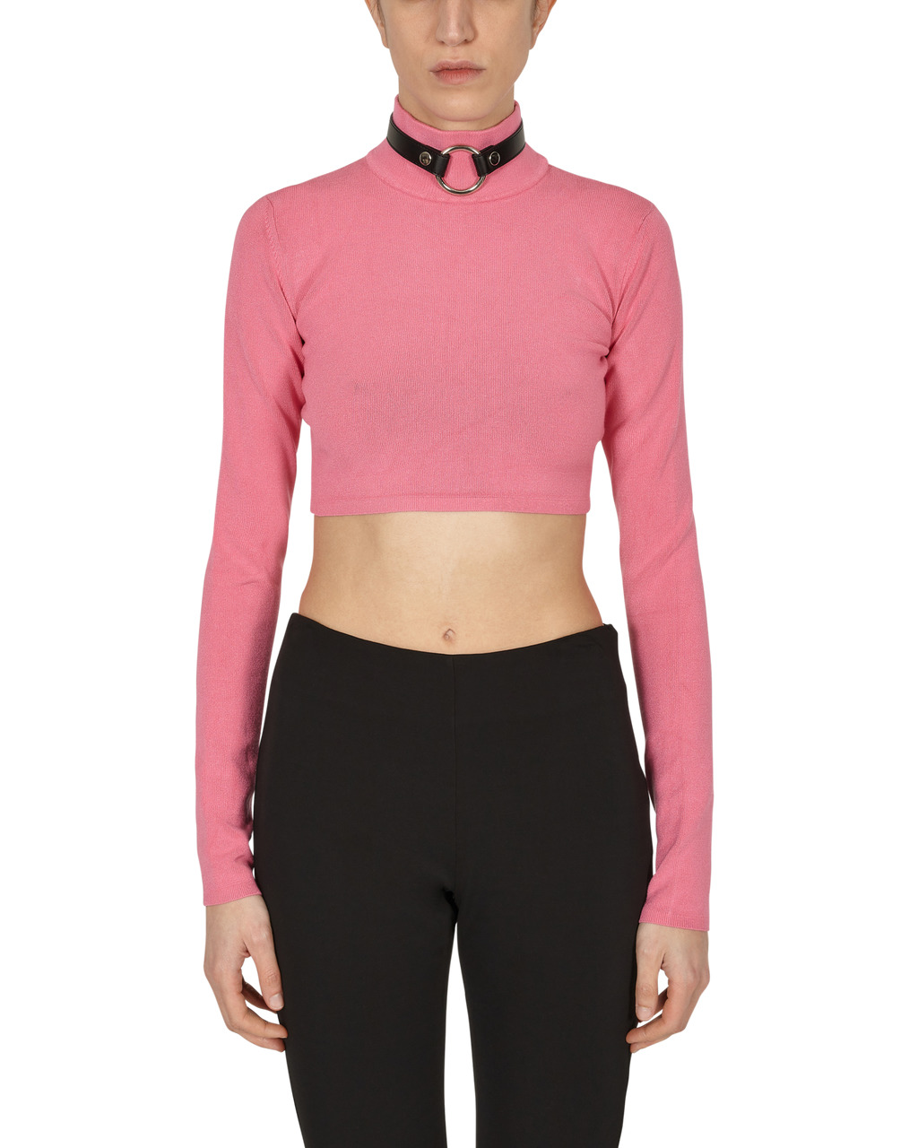 CROPPED KNIT TURTLENECK - 2