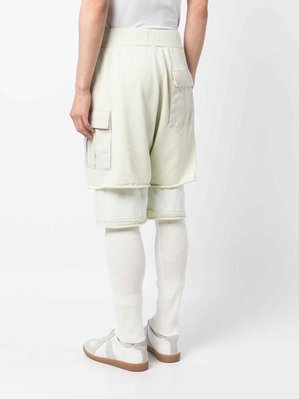 layered cotton trousers - 4