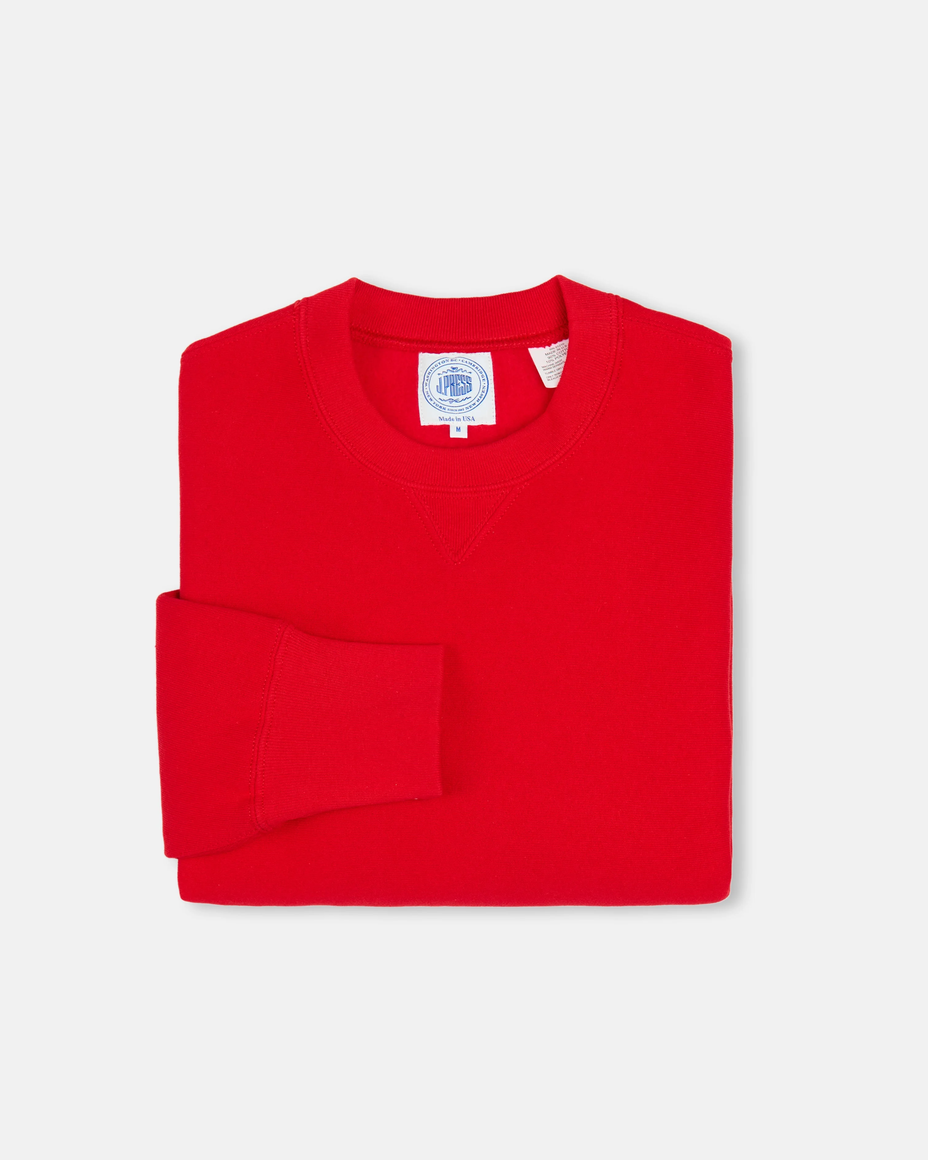 MADE-IN-USA RED HEAVYWEIGHT SWEATSHIRT - 1